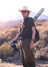 Paul capturing images near Mono Lake; notice the Xaos Tools tee shirt 